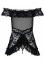 Flores babydoll - Black