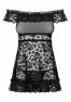 Flores babydoll - Black