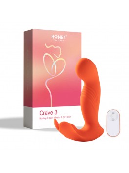 Crave 3 G-spot vibrator - rotating massage head - clitoral stimulator