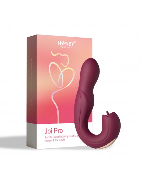 Joi Pro 2 Violet - Vibrateur - lécheur de clitoris rotatif à tête télécommandée pour le point G