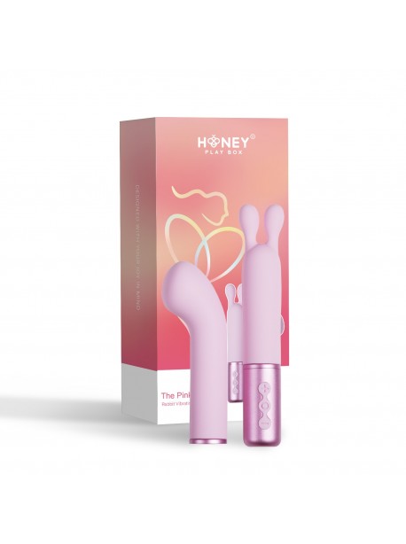 The naughty collection interchangeable heads vibrator pink