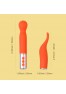 The naughty collection interchangeable heads vibrator Orange