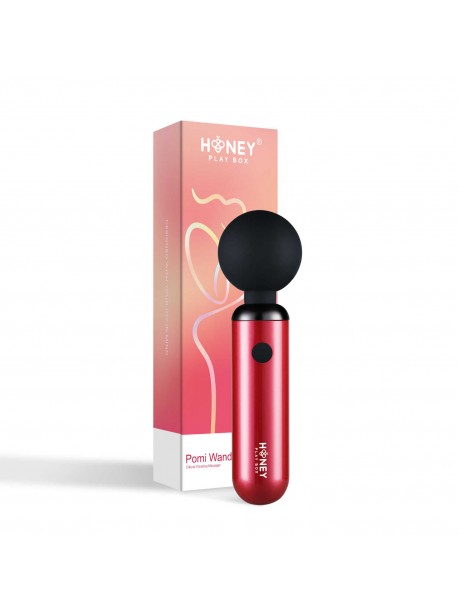 Pomi wand - Puissant mini vibromasseur - Rose et noir