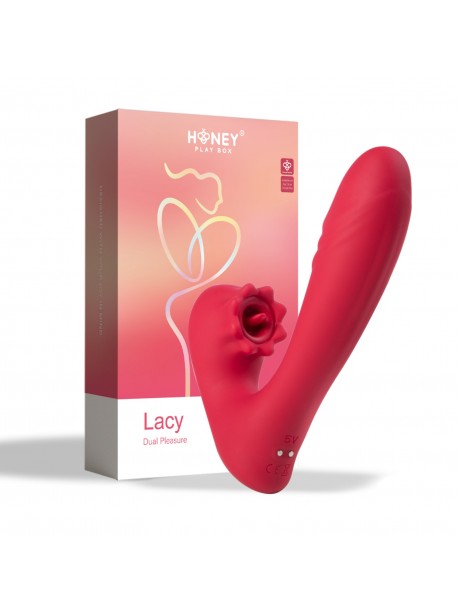 Lacy - Vibromasseur point G avec langue pour le clitoris