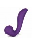 Angel - 3-in-1 Clitoral Sucking Licking and G Spot Vibrator - purple