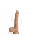 Idalis - Vibrating Thrusting Dildo 20.3 cm - Flesh