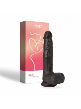 Idalis - Vibrating Thrusting Dildo 20.3 cm - Black