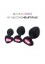 My Silicone Heart Plug - Pink gem