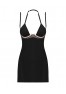 Selinne chemise and thong - Black