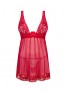 Lacelove babydoll et String - Rouge