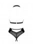 Norides cupless and crotchless teddy black