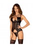 Norides corset and thong black