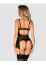 Sherila corset and thong black