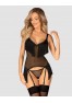 Sherila corset and thong black