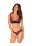 Rosenty 2 pieces crotchless Set - Black 