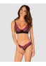 Rosenty 2 pieces crotchless Set - Black 