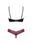 Rosenty 2 pieces crotchless Set - Black 