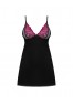 Rosenty chemise and thong - Black