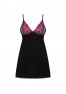 Rosenty chemise and thong - Black