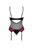 Rosenty corset and thong - Black