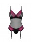 Rosenty corset and thong - Black