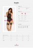 Serafia corset and thong - Black