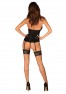 Serafia corset and thong - Black