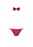 Mr Merrilo - Thong and bow tie Red