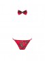 Mr Merrilo - Thong and bow tie Red