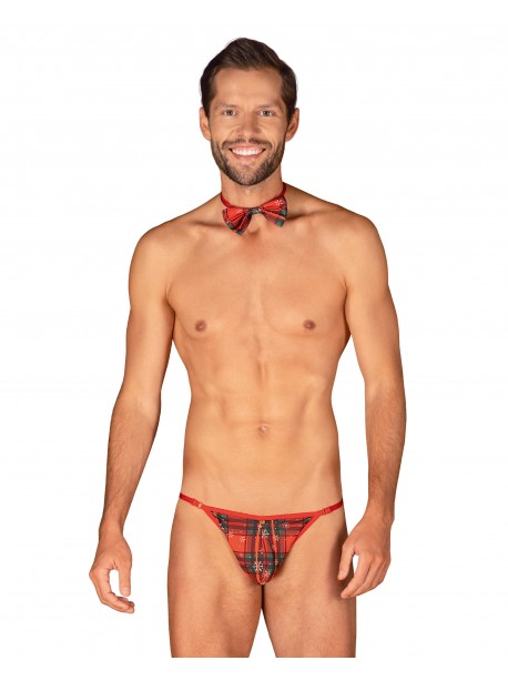 Mr Merrilo - Thong and bow tie Red