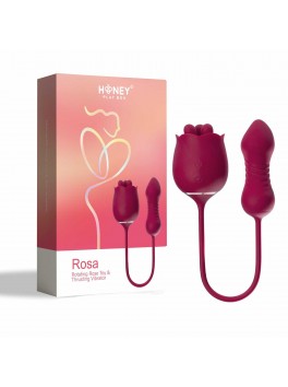 Rosa - Rotating Rose Toy & Thrusting Vibrator