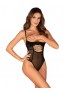 Roxelia crotchless teddy black