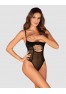 Roxelia crotchless teddy black