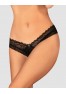 Medilla crotchless thong black