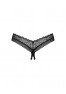 Medilla crotchless thong black