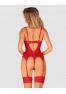 Ingridia corset & thong - Red
