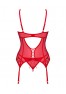 Ingridia corset et string - Rouge