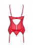 Ingridia corset et string - Rouge