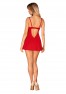 Ingridia chemise & thong - Red