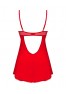 Ingridia nuisette et string - Rouge