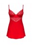 Ingridia chemise & thong - Red