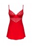 Ingridia nuisette et string - Rouge