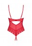 Ingridia crotchless teddy - Red