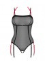 Glandez crotchless teddy - Black