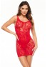 Donna robe lingerie - Rouge