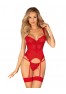 Amor Cherris corset & thong - Red