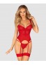 Amor Cherris corset & thong - Red