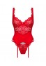 Amor Cherris corset & thong - Red