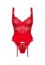 Amor Cherris corset & thong - Red