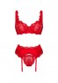 Amor Cherris 3-pcs cupless set - Red